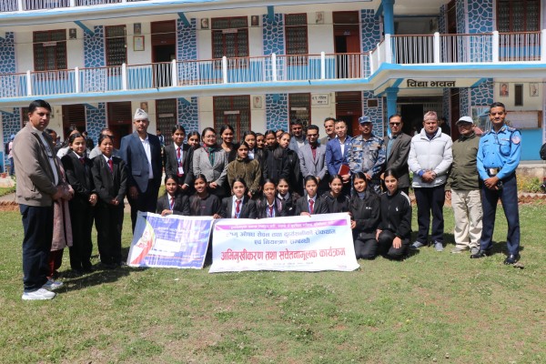 सरकारी निजी साझेदारी (PPP) सहकार्य अन्तर्गत रेसुङ्गा बहुमुखी क्याम्पस तम्घास गुल्मीमा लागु ‌औषध सेवन तथा दुर्व्यसनीको रोकथाम एवम् नियन्त्रण सम्बन्धी अभिमुखीकरण तथा सचेतनामूलक कार्यक्रम