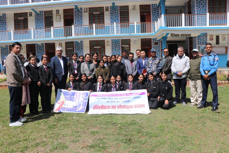 सरकारी निजी साझेदारी (PPP) सहकार्य अन्तर्गत रेसुङ्गा बहुमुखी क्याम्पस तम्घास गुल्मीमा लागु ‌औषध सेवन तथा दुर्व्यसनीको रोकथाम एवम् नियन्त्रण सम्बन्धी अभिमुखीकरण तथा सचेतनामूलक कार्यक्रम